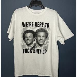 CHANGES "STEP BROTHERS" MEN'S FUNNY SHORT SLEEVE CREW NECK T-SHIRT SIZE LARGE